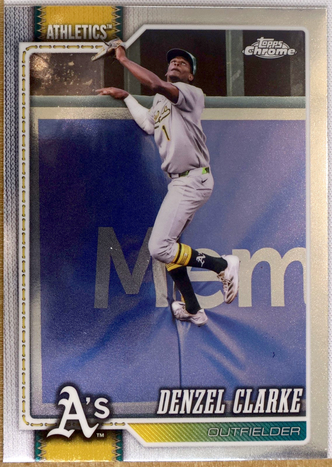 Topps Chrome Baseball 2026 #246 Denzel Clarke (Oakland Athletics)