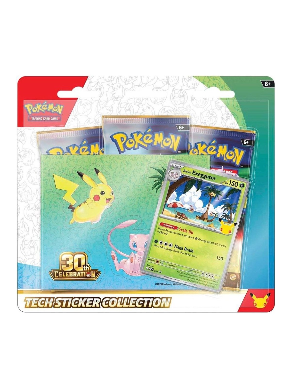 Pokémon TCG: 30th Celebration Tech Sticker Collection (Alolan Exeggutor)