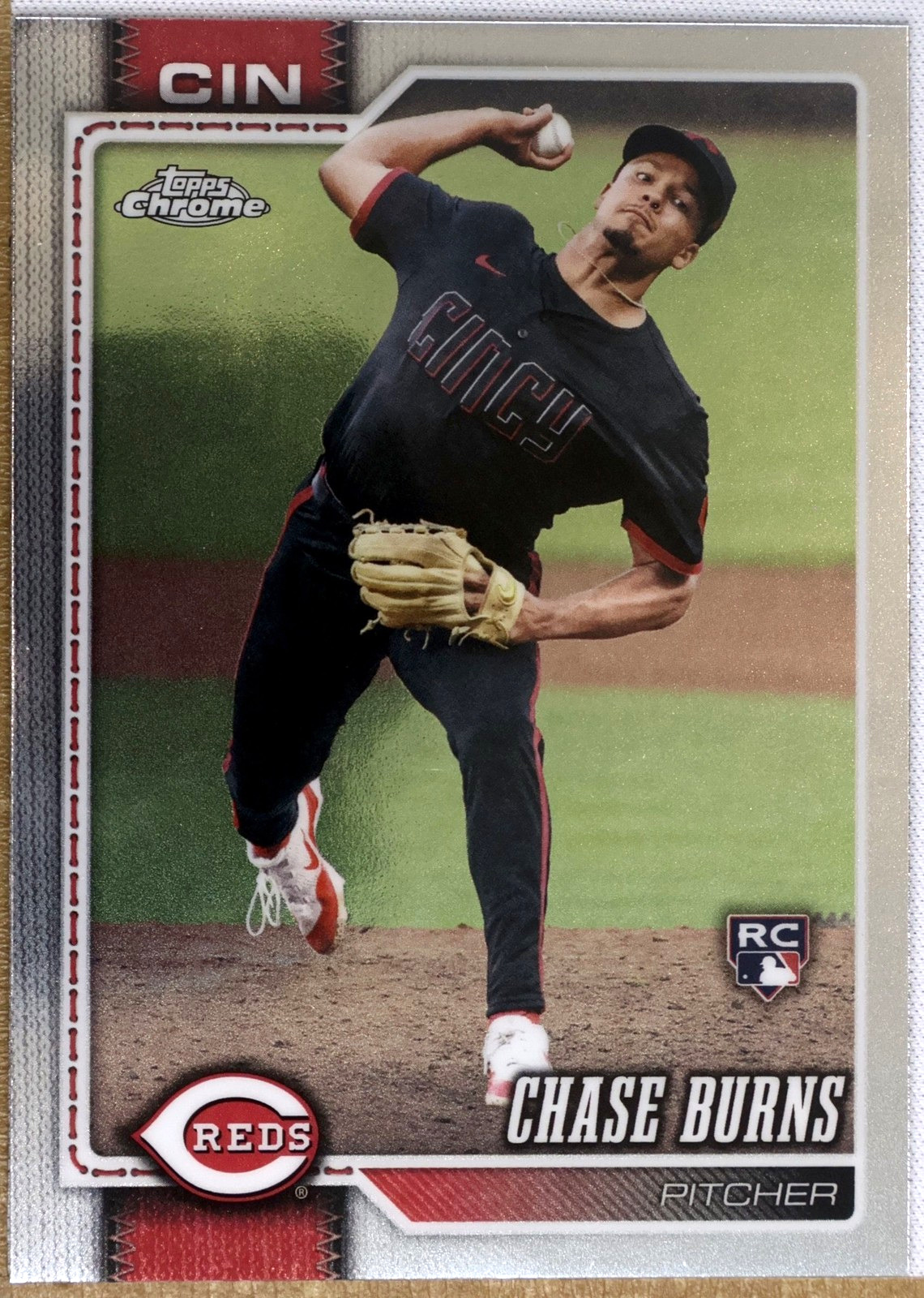 Topps Chrome Baseball 2026 #134 Chase Burns (Cincinnati Reds)