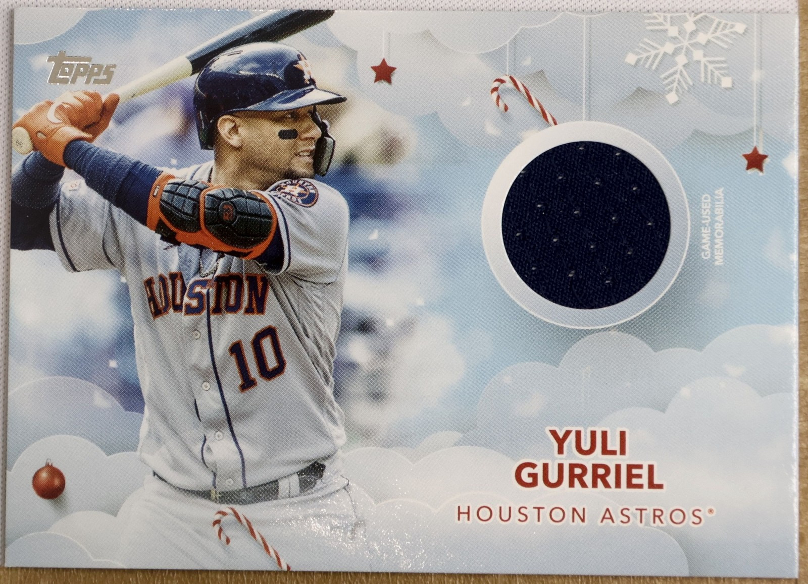 Topps Holiday 2020 #WHR-YG Yuli Gurriel (Houston Astros)