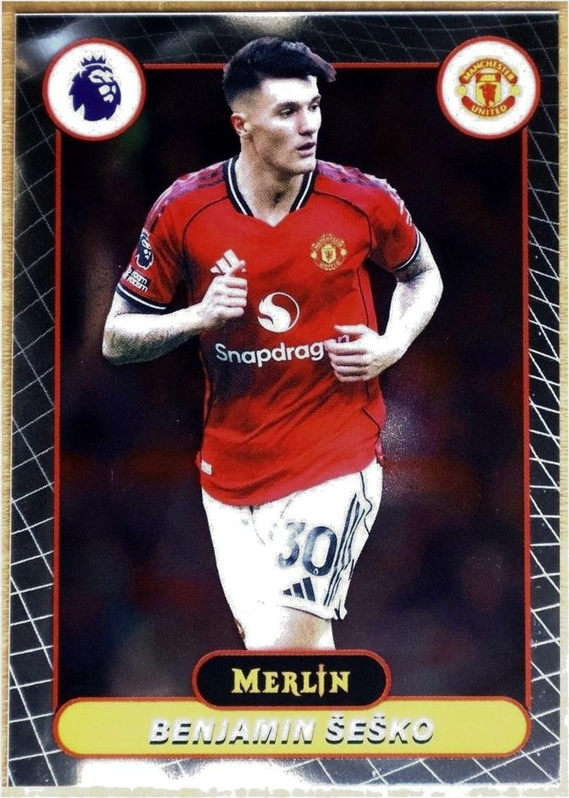 Topps Merlin Premier League 2025-26 #135 Benjamin Šeško (Manchester United)