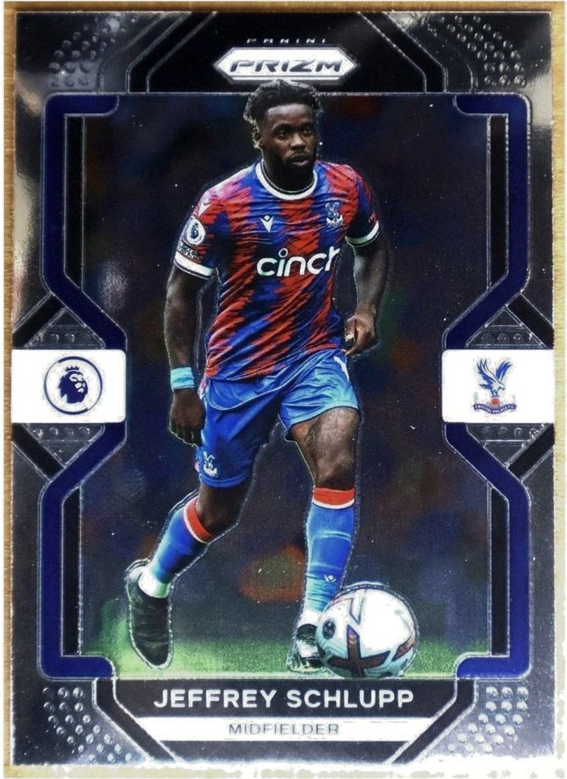 Panini Prizm Premier League 2022-23 #28 Jeffrey Schlupp (Crystal Palace) — Silver