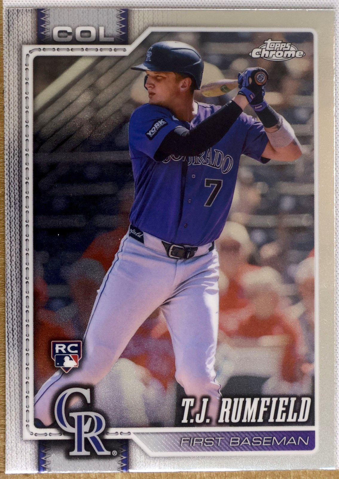 Topps Chrome Baseball 2026 #181 T.J. Rumfield (Colorado Rockies)