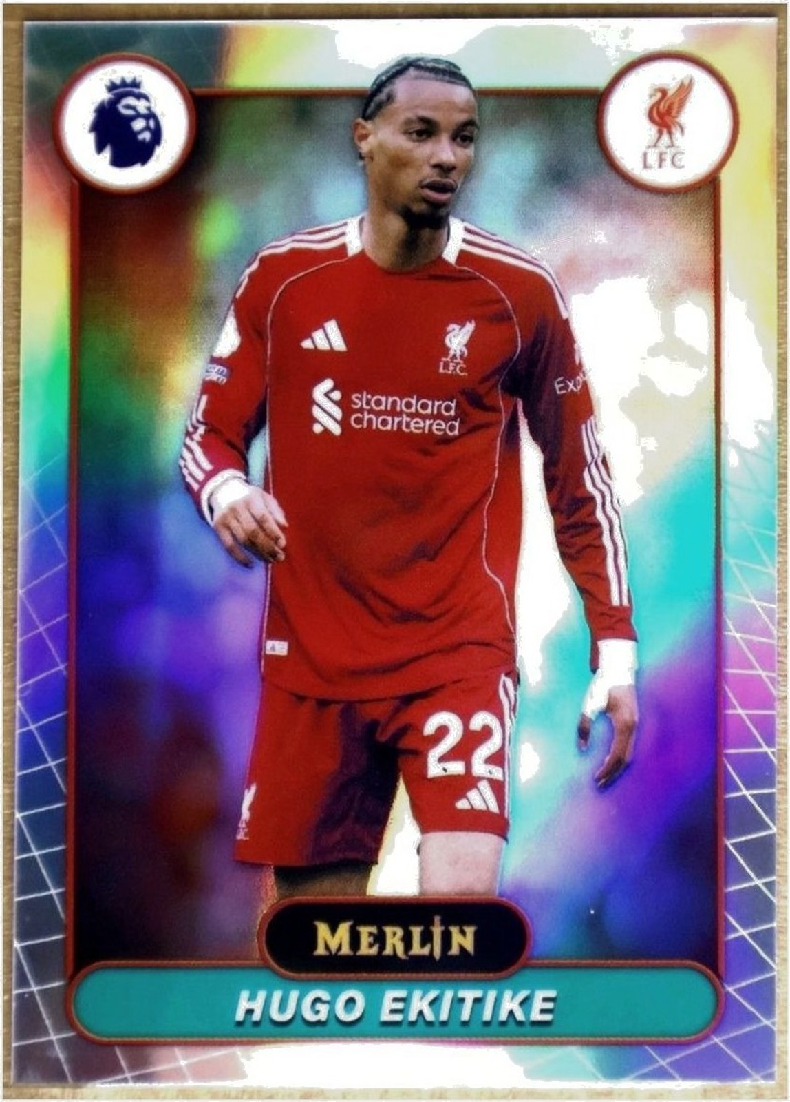 Topps Merlin Premier League 2025-26 #117 Hugo Ekitike (Liverpool FC) — Refractor
