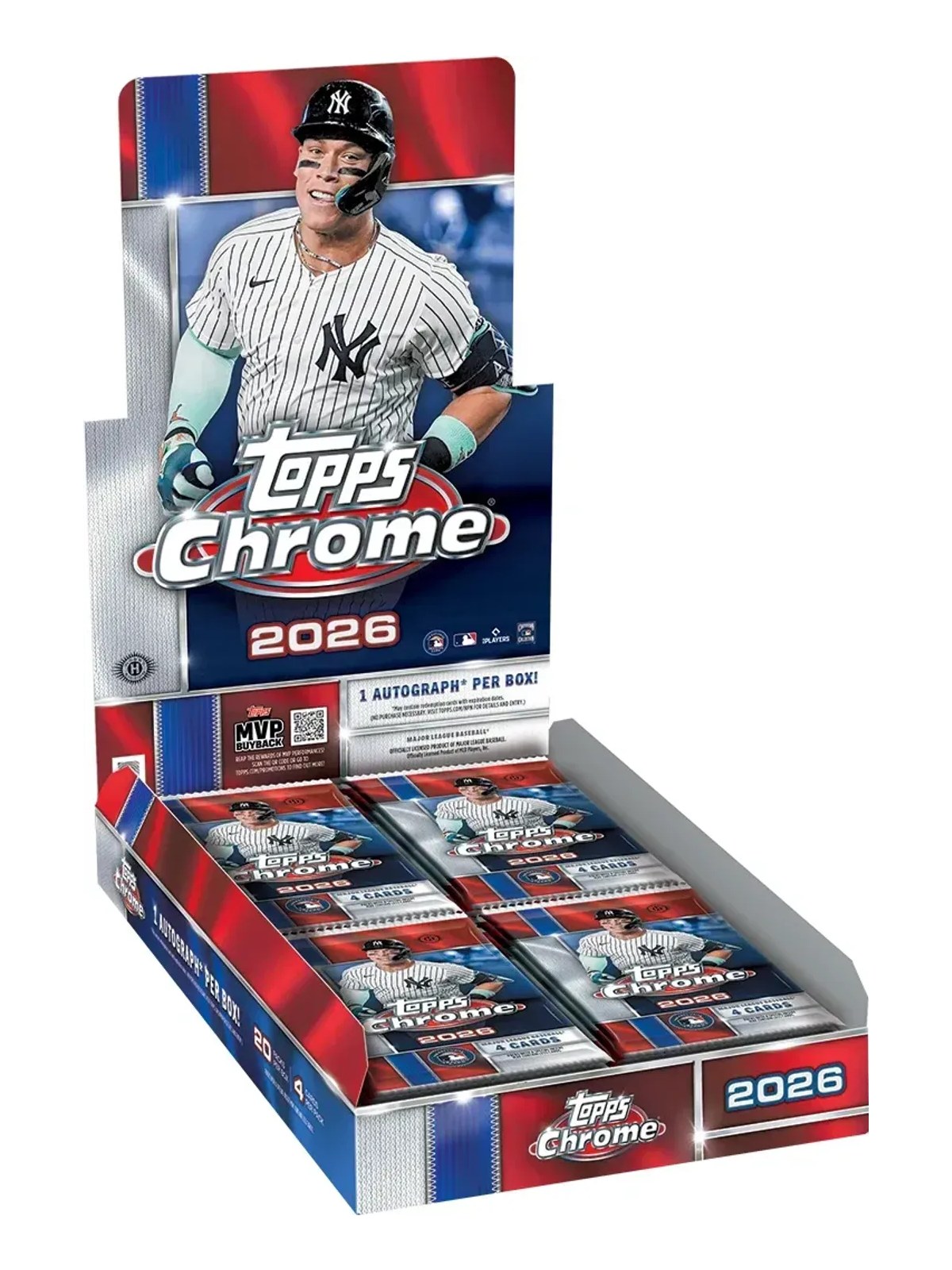 Topps Chrome 2026 MLB — Hobby Box (Autógrafo garantizado)