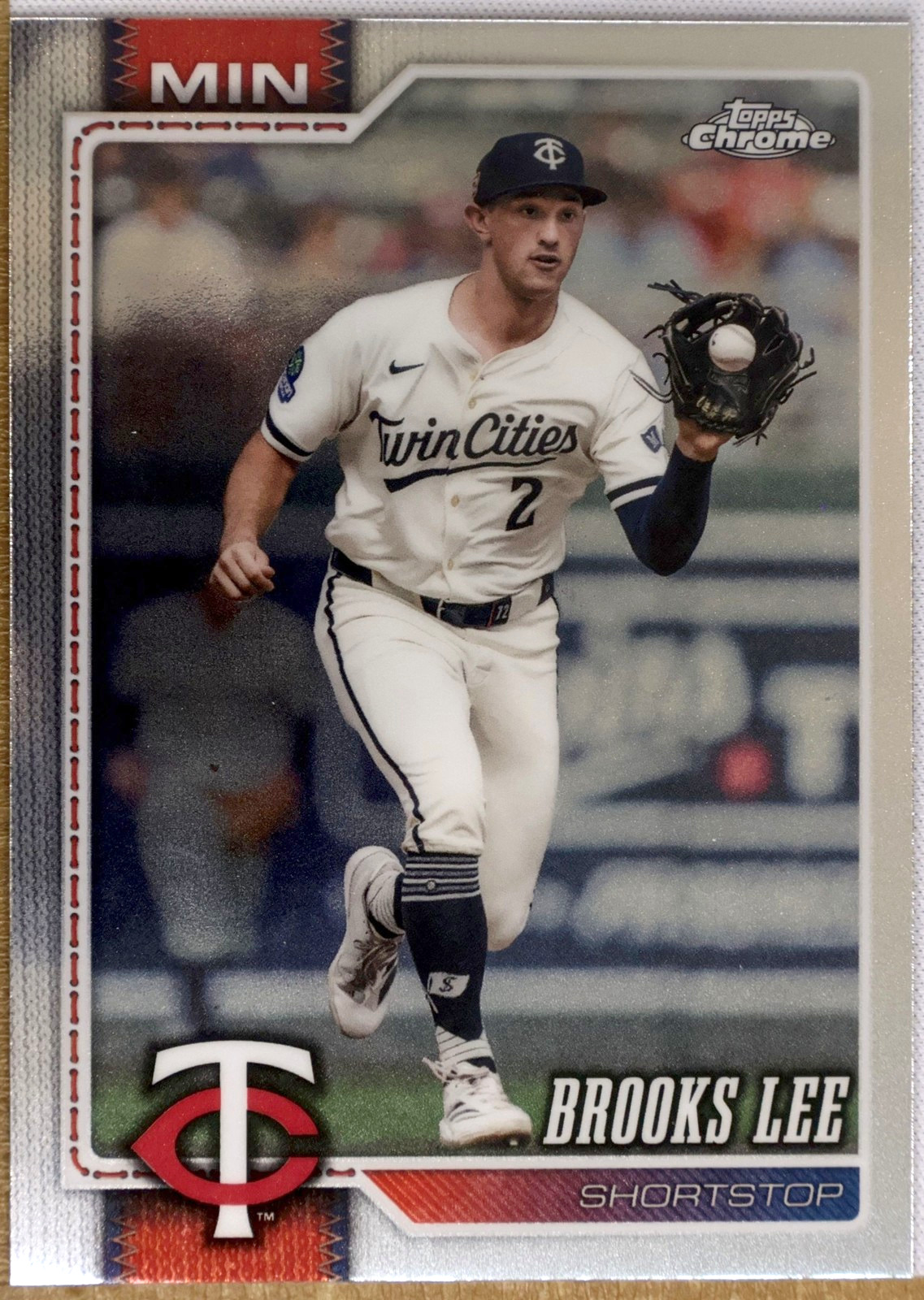 Topps Chrome Baseball 2026 #179 Brooks Lee (Minnesota Twins)
