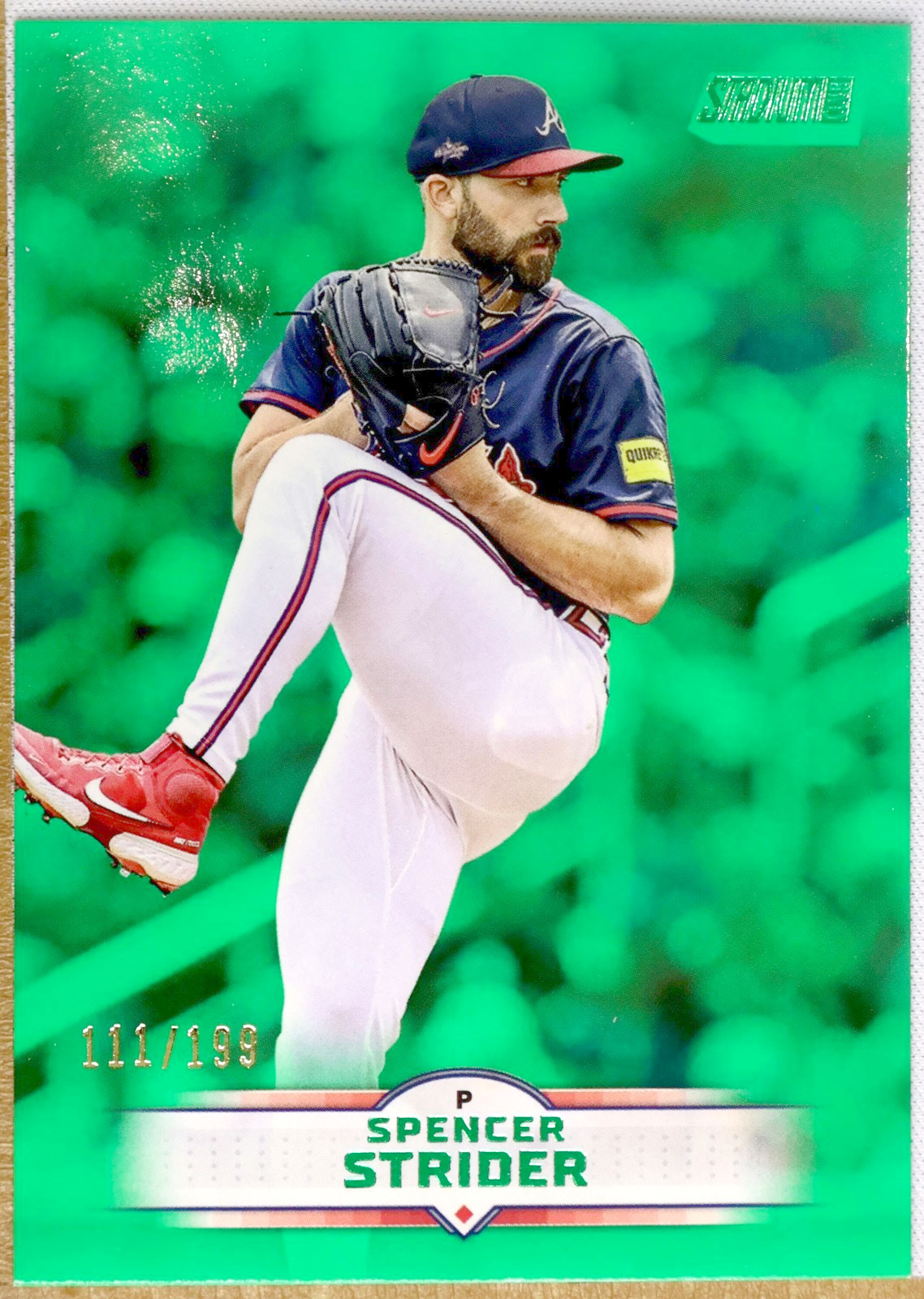 Topps Stadium Club Baseball 2025 #90 Spencer Strider (Atlanta Braves) — Verde