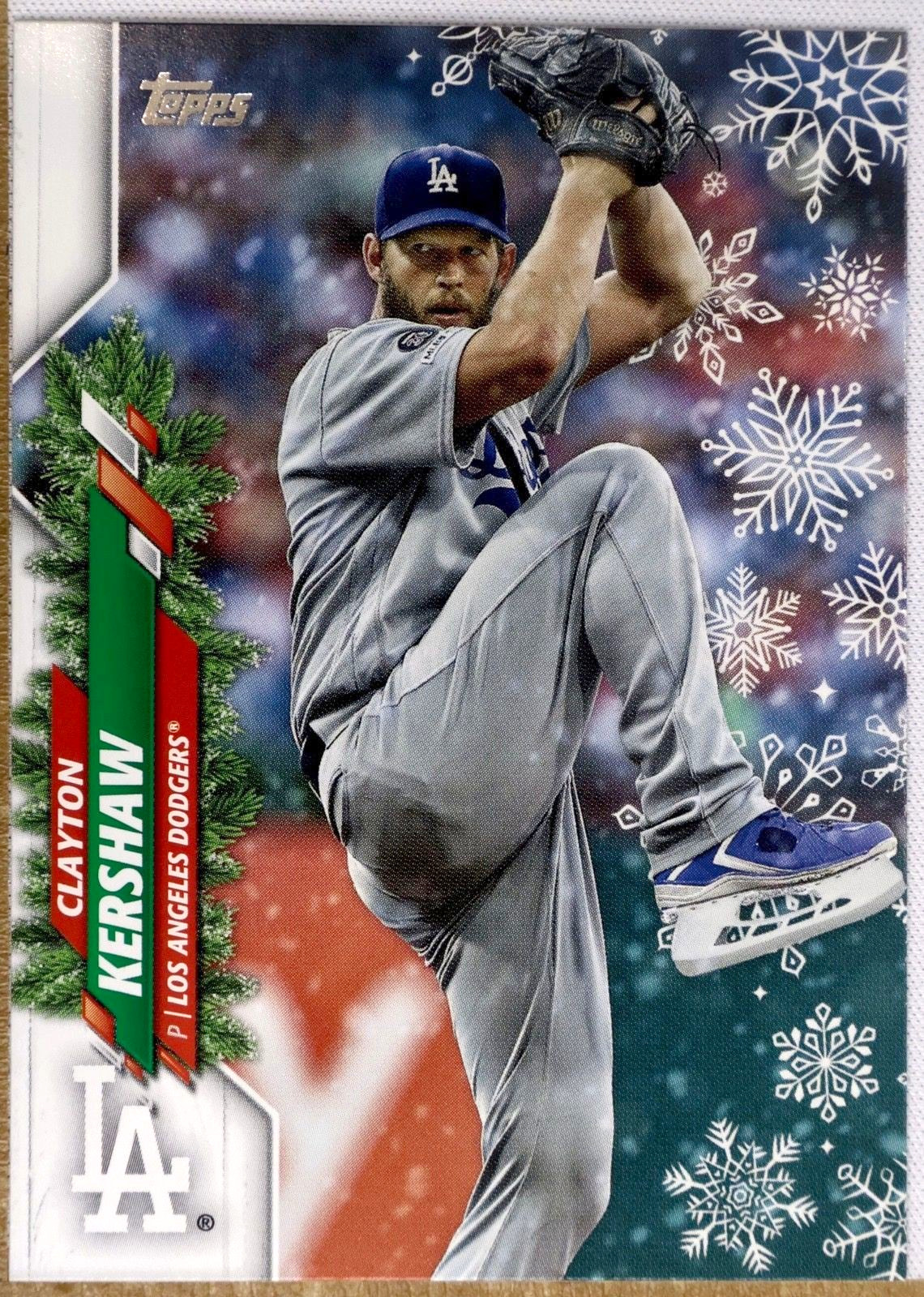 Topps Holiday 2020 #HW82 Clayton Kershaw (Los Angeles Dodgers)