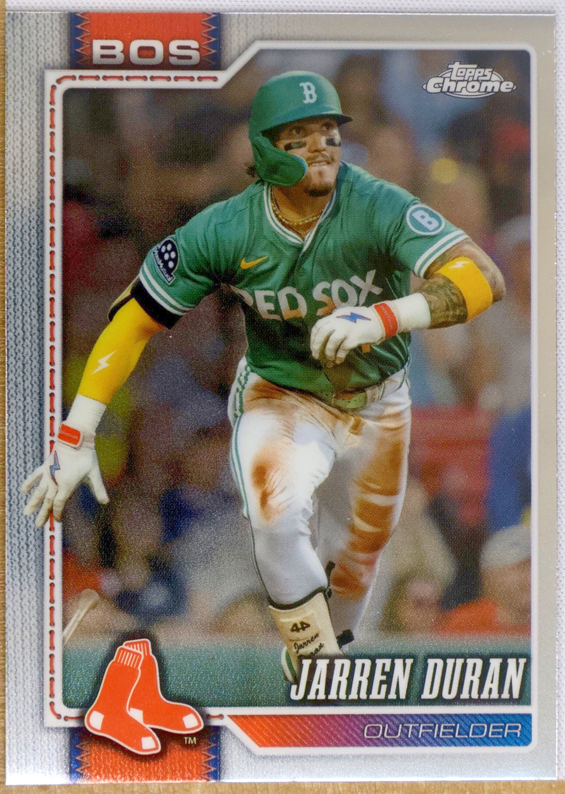 Topps Chrome Baseball 2026 #95 Jarren Duran (Boston Red Sox)