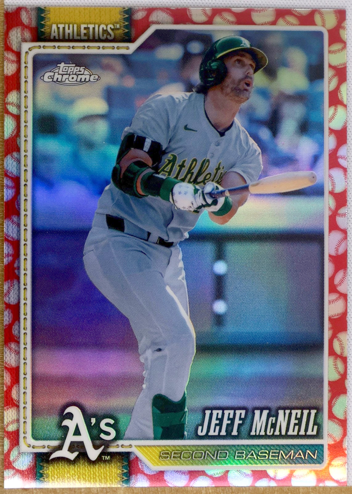 Topps Chrome Baseball 2026 #164 Jeff McNeil (Oakland Athletics)