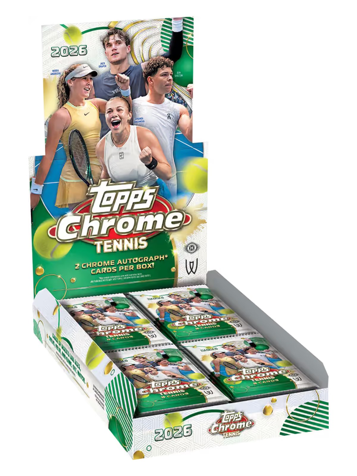 2026 Topps Chrome Tennis - Hobby Box