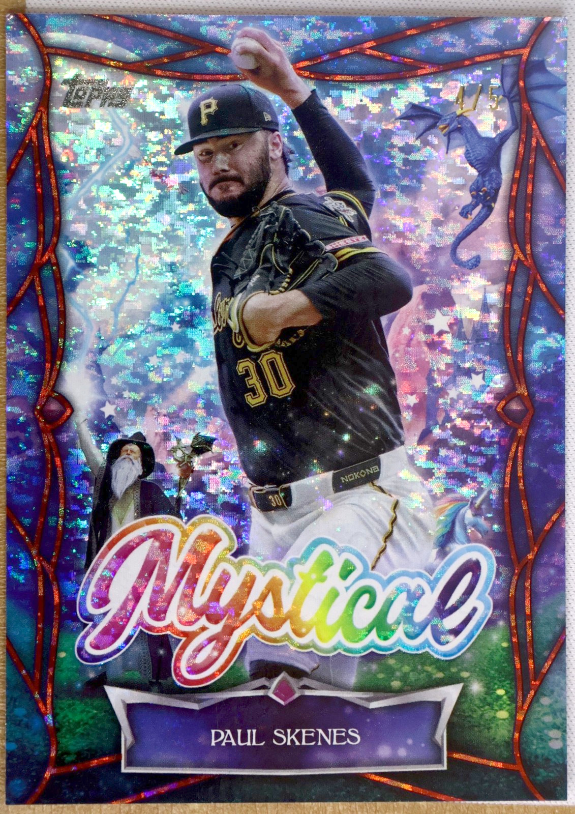 Topps Update 2025 #MYS-22 Paul Skenes (Pittsburgh Pirates) — Red Foil