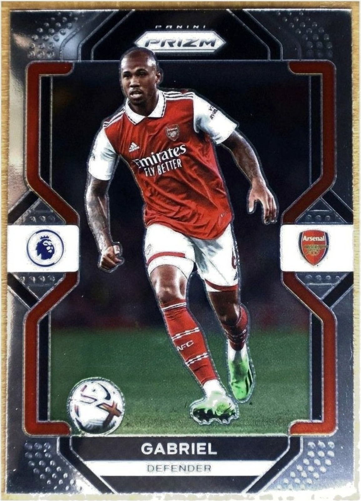 Panini Prizm Premier League 2022-23 #158 Gabriel (Arsenal)