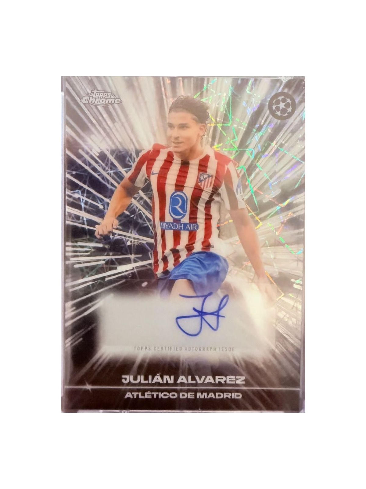 Topps Chrome UEFA Club Competitions 2024-25 #CA-JA Julián Alvarez (Atlético de Madrid)