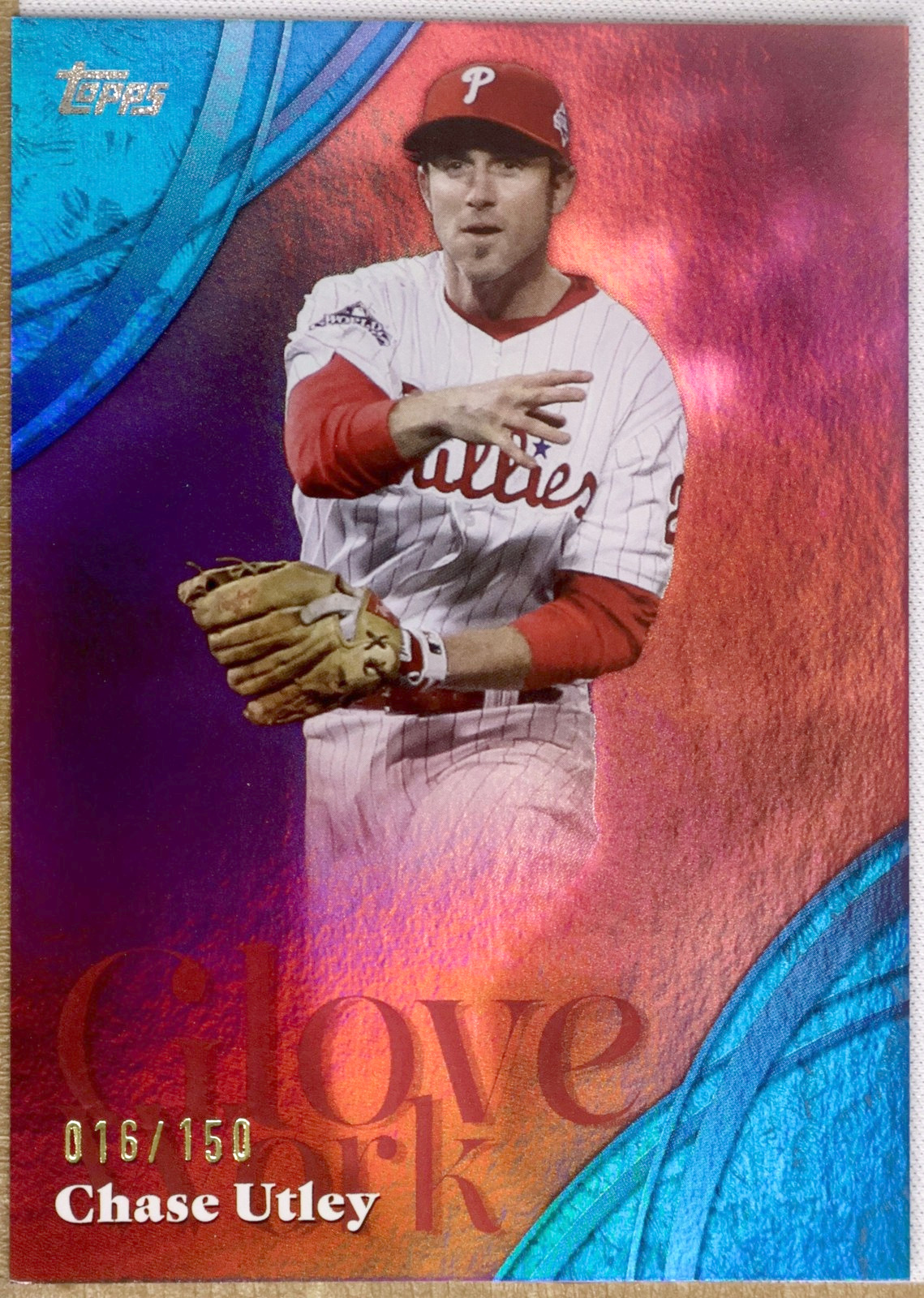 Topps Baseball 2026 #GW-46 Chase Utley (Philadelphia Phillies) — Blue Foil